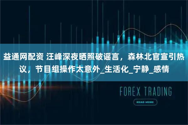 益通网配资 汪峰深夜晒照破谣言，森林北官宣引热议，节目组操作太意外_生活化_宁静_感情