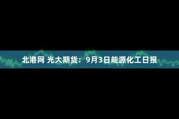 北港网 光大期货：9月3日能源化工日报